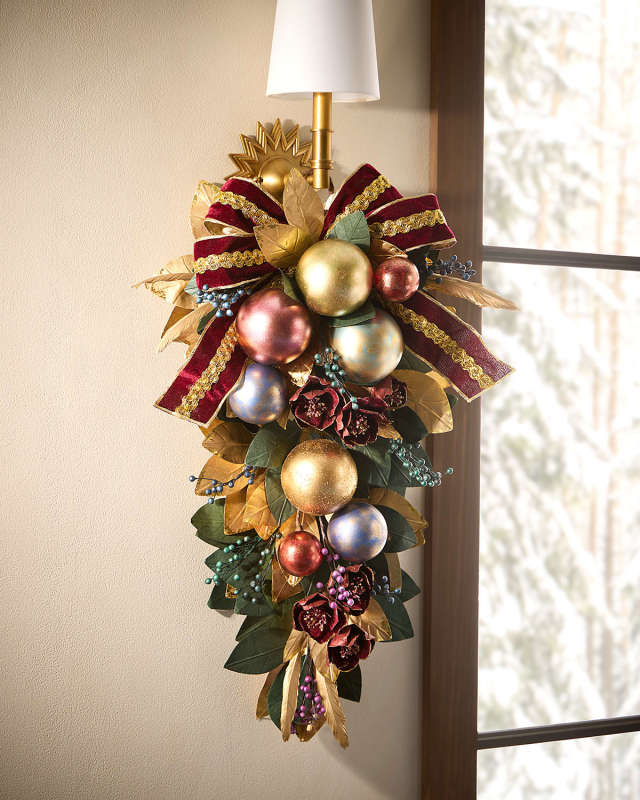 Spiritual Christmas Door Spray, 30"